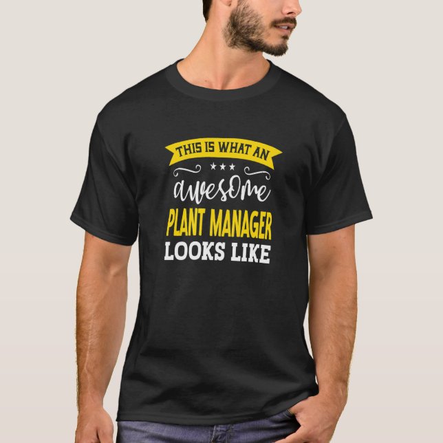 T-shirt Plant Manager Job Title Employee Funny Worker Plan (Devant)