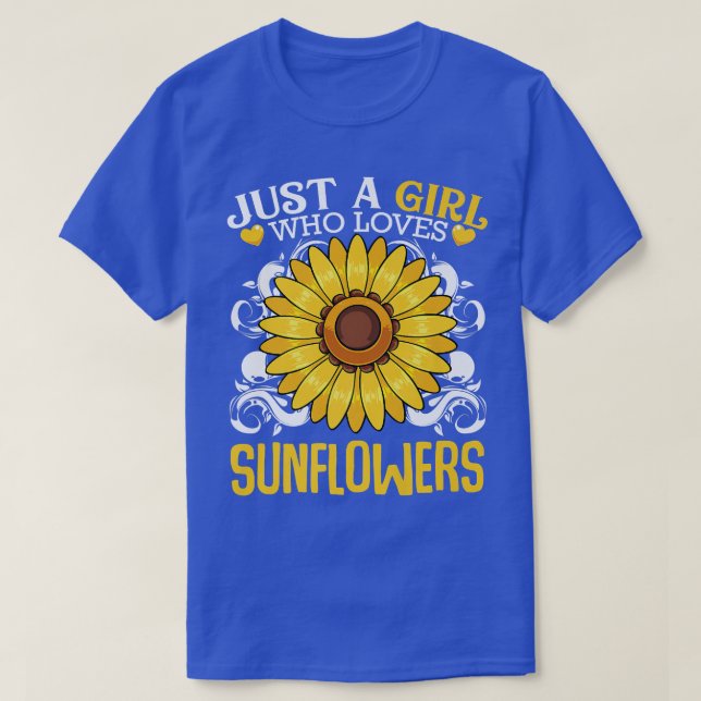 T-shirt Plante botanique de fleurs de tournesol inspirée (Design devant)