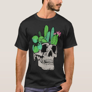 T-shirt Plante crâne mignon poupées de jardin planteurs Fu