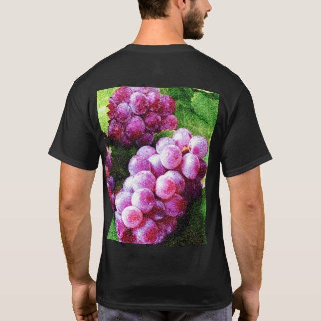 T-shirt "Plante de fruits de raisins" jolie photo. Command (Dos)