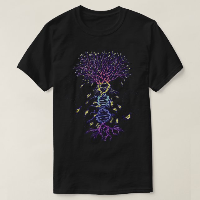 T-shirt Plante de génétique de l'arbre (Design devant)