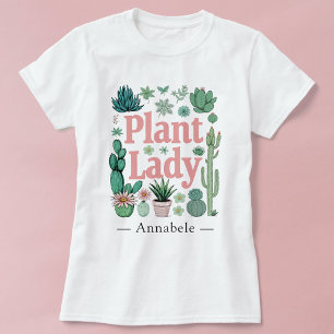 T-shirt Plante Lady Cute personnalisée