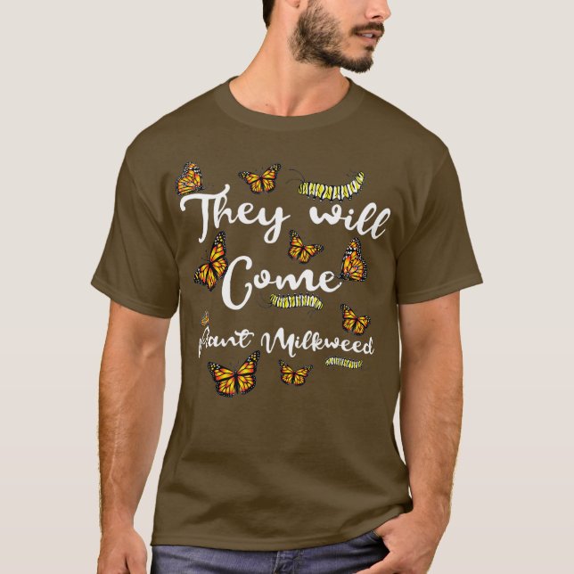 T-shirt Plante Milkweed Monarch Papillon Lover mère (Devant)