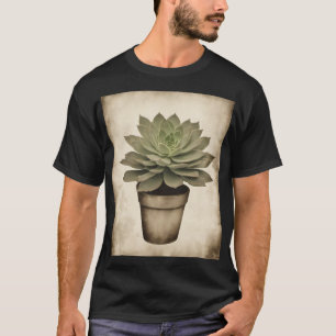 T-shirt Plante Parentale Vintage Succulente - G Botanique 
