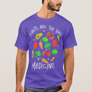 T-shirt Plante Sont Le Meilleur Médicament Vegan Diet Main