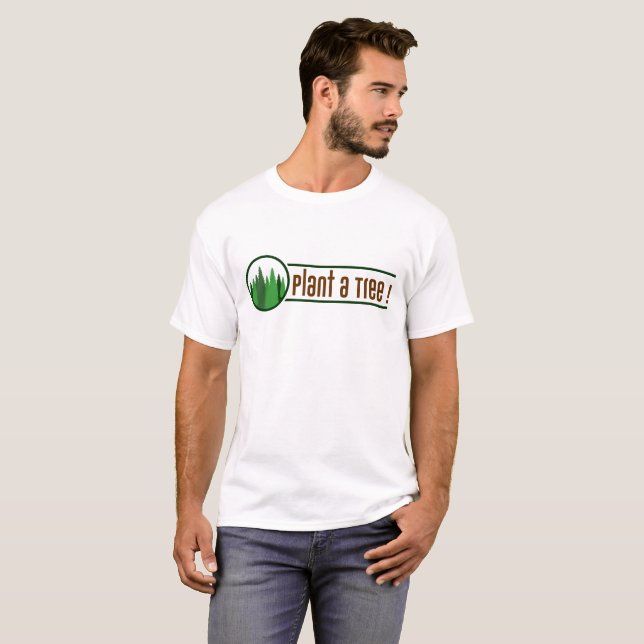 T-SHIRT PLANTE UNE JOURNÉE ARBORÉE (Devant entier)