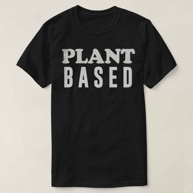 T-shirt Plante Vegan Plante Basé sur le  Design original (Design devant)