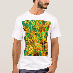 T-shirt Plantes de cactus de désert chaud d'Afrique Figue 
