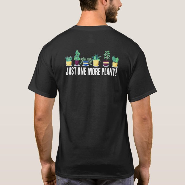 T-shirt Plantes disant juste une plante de plus (Dos)