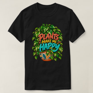 T-shirt Plantes M'Apportent De La Joie Botanique Variegée
