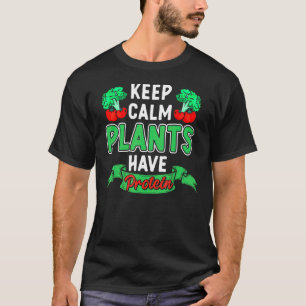 T-shirt Plantes ont Protein Vegan Végétarien Véganisme Veg