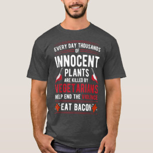 T-shirt Plantes Tués Par Des Végétariens Mettre Fin À La V