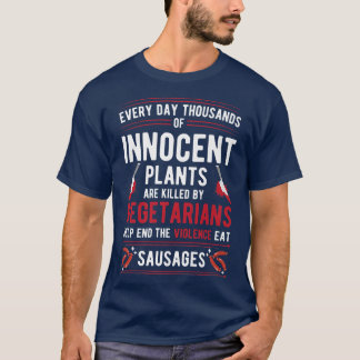 T-shirt Plantes tués par des végétariens Mettre fin à la v