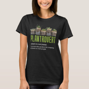T-shirt Plantrovert Pot Head Succulent Plante Plante Garde