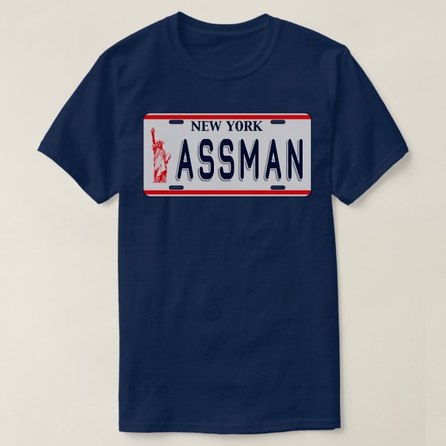 T-shirt Plaque de licence Assman (Design devant)