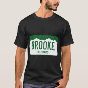 T-shirt Plaque de licence du Colorado - Brooke