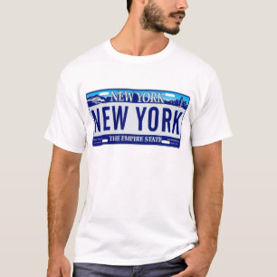 T-shirt Plaque de licence New York
