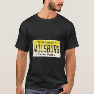 T-shirt Plaque de licence Vailsburg Newark Nj City New Jer