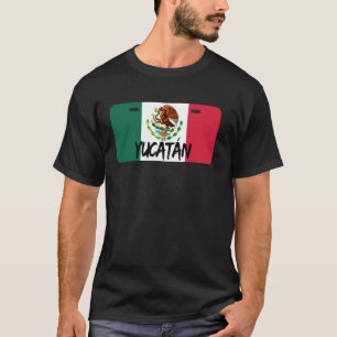 T-shirt Plaque d'immatriculation de Mérida Yucatan Mexique