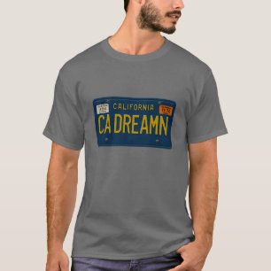 T-shirt Plaque d'immatriculation Rétro 1969 Californie Dre