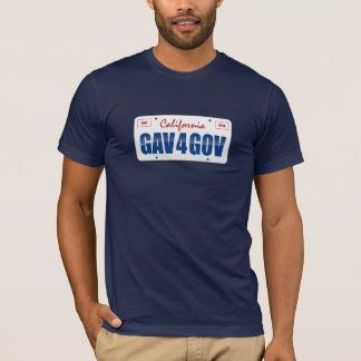 T-shirt Plaque minéralogique de gouvernement de Gav 4