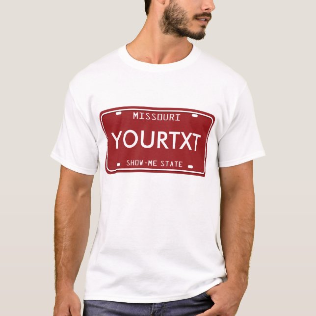 T-shirt Plaque minéralogique du Missouri (Devant)