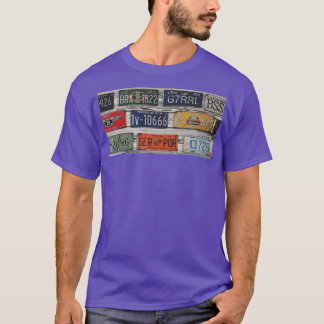 T-shirt Plaques de licence
