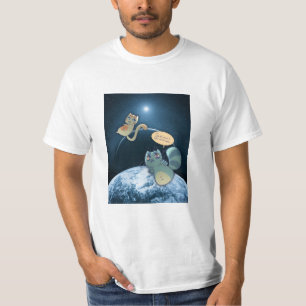 T-shirt plat de la terre de HÉRAUT et de CHEESEMA
