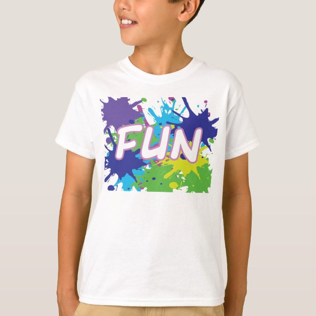 T-shirt Plat de peinture amusant (Devant)
