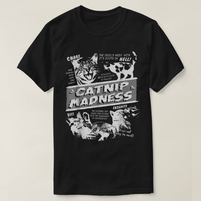 T-shirt Plat Madness Cute Kitten Funny Chat Animal de comp (Design devant)