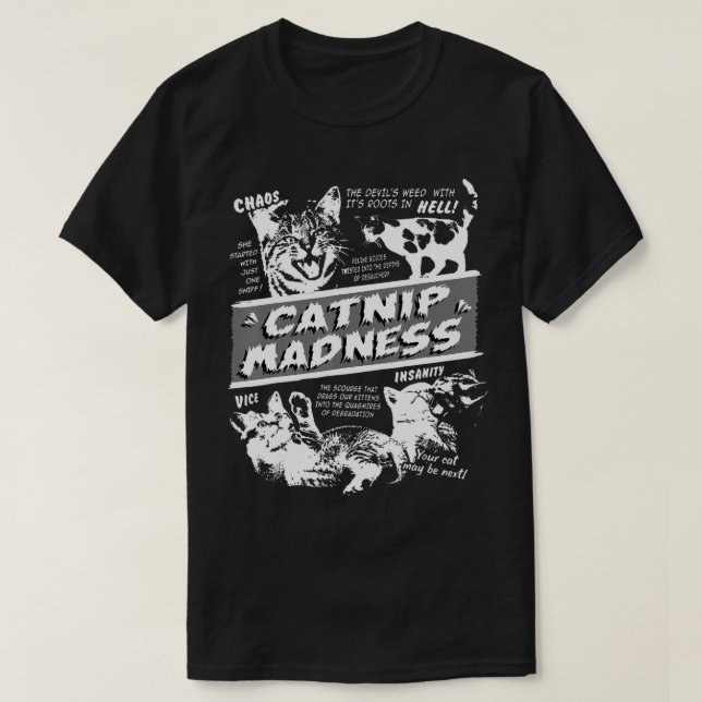 T-shirt Plat Madness Cute Kitten Funny Chat Animal de comp (Design devant)