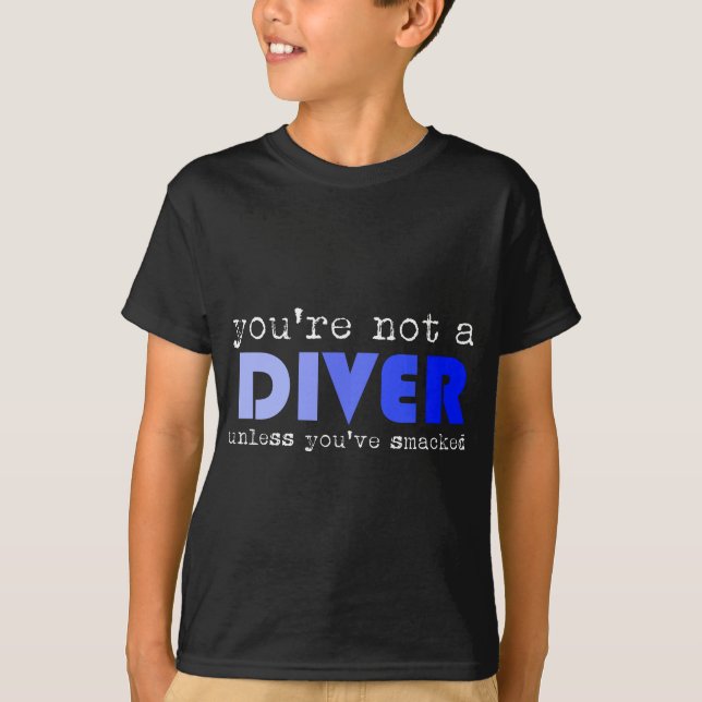 T-shirt Plate-forme amusante Plongée Springboard Plongée S (Devant)