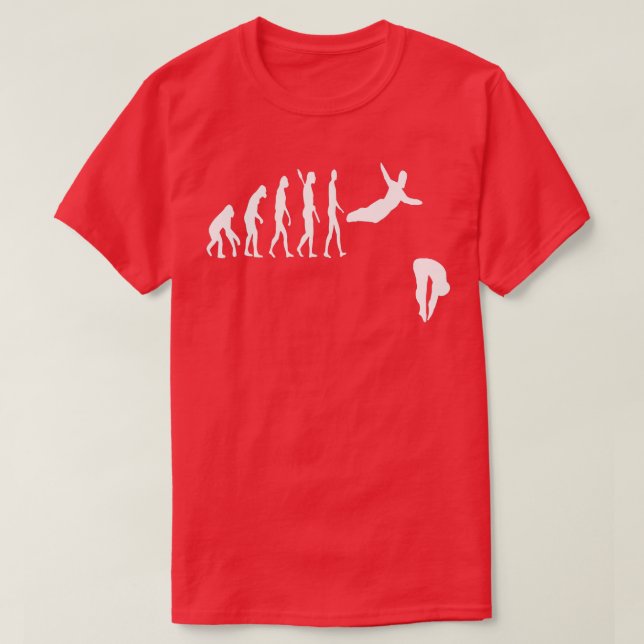 T-shirt Plate-forme de plongée Springboard Diver Evolution (Design devant)