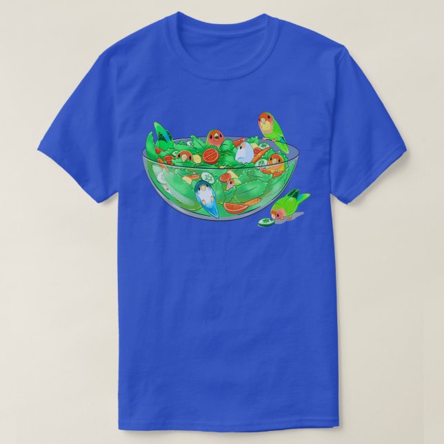 T-shirt Plate-forme de salade d'oiseaux (Design devant)