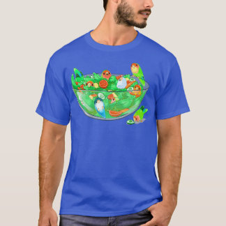 T-shirt Plate-forme de salade d'oiseaux