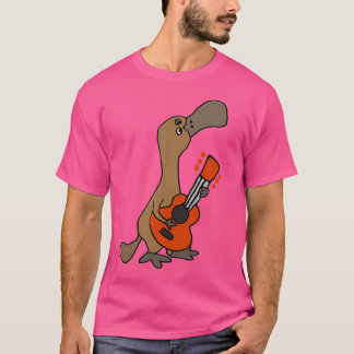 T-shirt Plate-Forme Duckbilled Duckbilled Jouer De La Guit