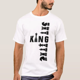 T-shirt Plateau de Jeu d'Échecs Roi – Conception de Pouvoi