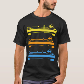 T-shirt Plateaux tournants Impression ami