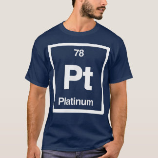 T-shirt Platine - Pt - Périodique Table of Element - Scien