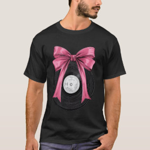 T-shirt Platine Vinyle à Nœud Papillon Collectionneuse de