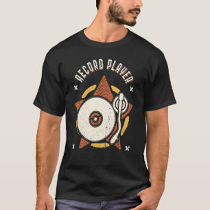T-shirt Platine Vinyle Vintage Rétro Classique
