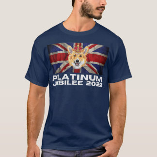 T-shirt Platinum Jubilee Cute Corgi 70e anniversaire