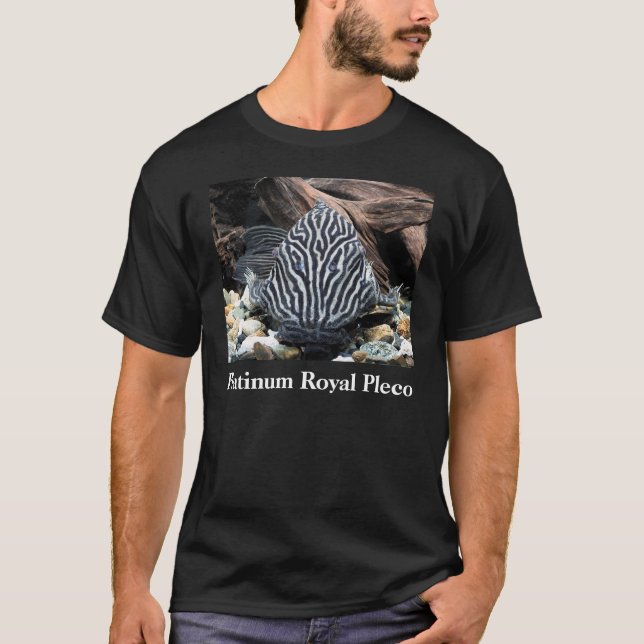 T-shirt Platinum Royal Pleco , Panaque niglolineatus (Devant)