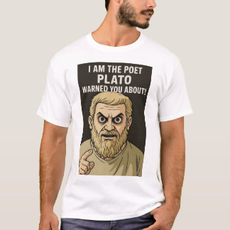 T-shirt Plato anti-poet t shirt 