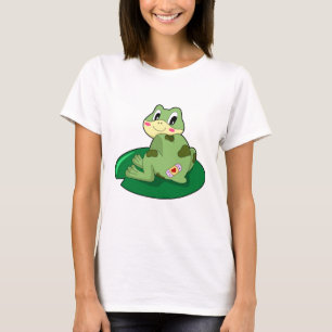 T-shirt Plâtre Coeur Feuille de grenouille