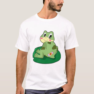T-shirt Plâtre Coeur Feuille de grenouille