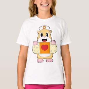 T-shirt Plâtre d'infirmière de hamster