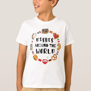 T-shirt Plats du monde entier