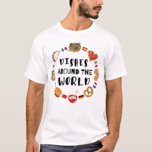 T-shirt Plats du monde entier