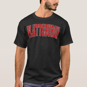 T-shirt Plattsburgh Ny New York Style Universitaire Usa Vi